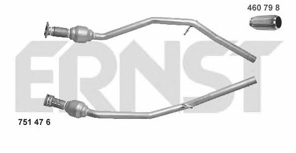 Ernst 751476 Catalytic Converter 751476: Buy near me in Poland at 2407.PL - Good price!