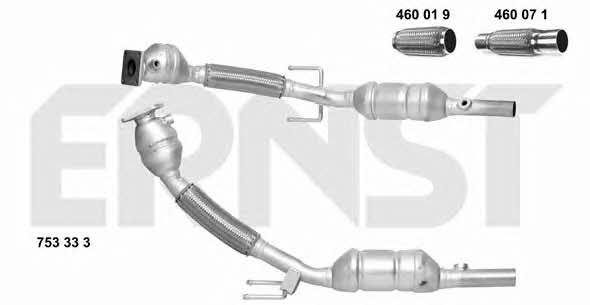 Ernst 753333 Catalytic Converter 753333: Buy near me in Poland at 2407.PL - Good price!