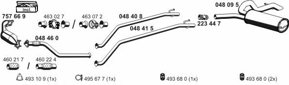 Ernst 170099 Exhaust system 170099: Buy near me in Poland at 2407.PL - Good price!