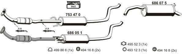 Ernst 180049 Exhaust system 180049: Buy near me at 2407.PL in Poland at an Affordable price!