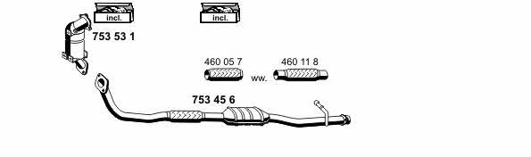 Ernst 180062 Exhaust system 180062: Buy near me in Poland at 2407.PL - Good price!