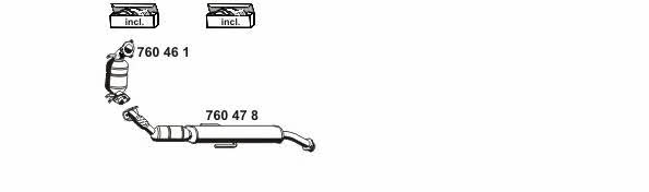 Ernst 180120 Exhaust system 180120: Buy near me in Poland at 2407.PL - Good price!