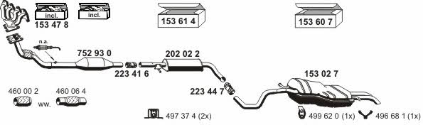 Ernst 190004 Exhaust system 190004: Buy near me in Poland at 2407.PL - Good price!