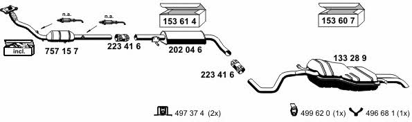 Ernst 190005 Exhaust system 190005: Buy near me in Poland at 2407.PL - Good price!