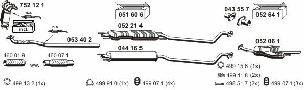  050470 Exhaust system 050470: Buy near me in Poland at 2407.PL - Good price!