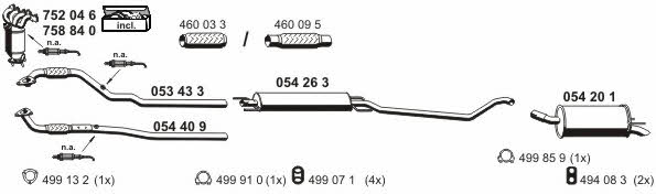 Ernst 050534 Exhaust system 050534: Buy near me in Poland at 2407.PL - Good price!