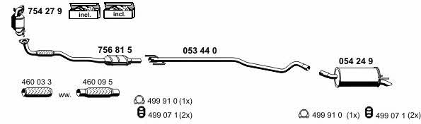  050535 Exhaust system 050535: Buy near me in Poland at 2407.PL - Good price!