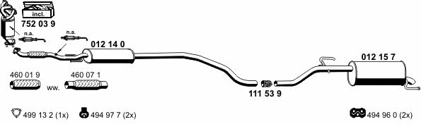 Ernst 050647 Exhaust system 050647: Buy near me in Poland at 2407.PL - Good price!