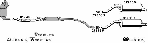  050650 Exhaust system 050650: Buy near me in Poland at 2407.PL - Good price!