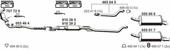 Ernst 050674 Exhaust system 050674: Buy near me in Poland at 2407.PL - Good price!
