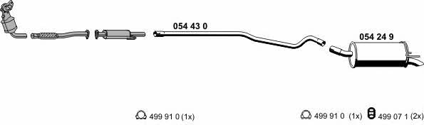 Ernst 050678 Exhaust system 050678: Buy near me in Poland at 2407.PL - Good price!