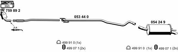  050679 Exhaust system 050679: Buy near me in Poland at 2407.PL - Good price!