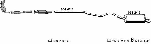  050680 Exhaust system 050680: Buy near me in Poland at 2407.PL - Good price!