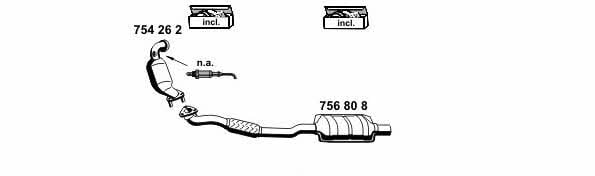 Ernst 050770 Exhaust system 050770: Buy near me in Poland at 2407.PL - Good price!