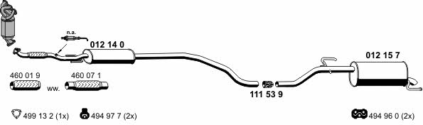 Ernst 050810 Exhaust system 050810: Buy near me in Poland at 2407.PL - Good price!
