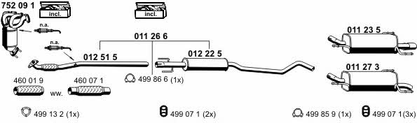  050821 Exhaust system 050821: Buy near me in Poland at 2407.PL - Good price!