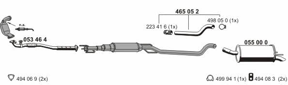 Ernst 050861 Exhaust system 050861: Buy near me in Poland at 2407.PL - Good price!