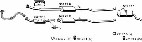 Ernst 090293 Exhaust system 090293: Buy near me in Poland at 2407.PL - Good price!
