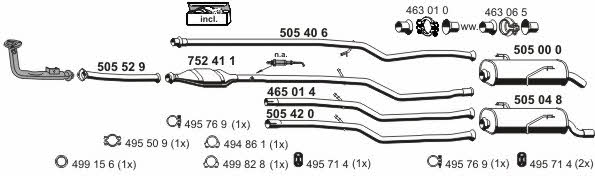 Ernst 090317 Exhaust system 090317: Buy near me in Poland at 2407.PL - Good price!