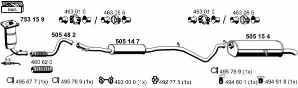 Ernst 090385 Exhaust system 090385: Buy near me in Poland at 2407.PL - Good price!