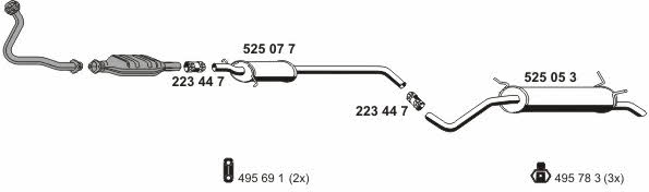 Ernst 100116 Exhaust system 100116: Buy near me in Poland at 2407.PL - Good price!