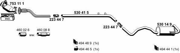 Ernst 100171 Exhaust system 100171: Buy near me in Poland at 2407.PL - Good price!