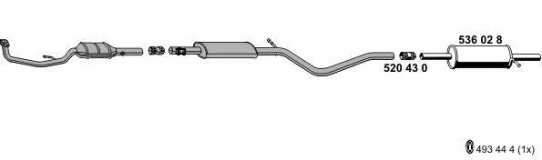 Ernst 100247 Exhaust system 100247: Buy near me in Poland at 2407.PL - Good price!