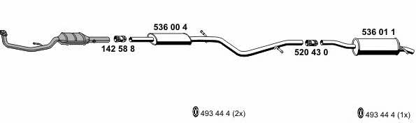 Ernst 100248 Exhaust system 100248: Buy near me in Poland at 2407.PL - Good price!