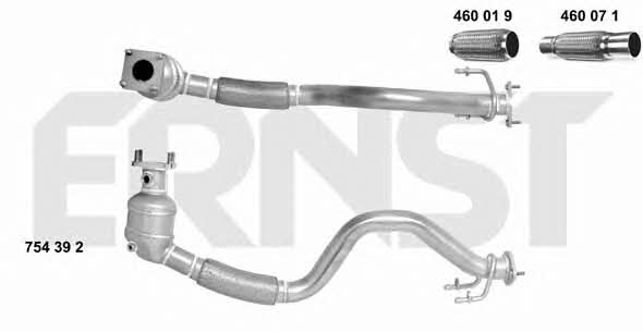 Ernst 754392 Catalytic Converter 754392: Buy near me in Poland at 2407.PL - Good price!