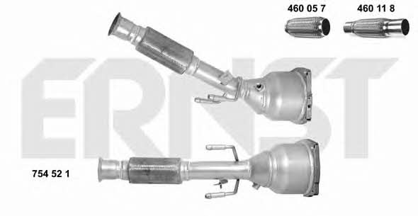 Ernst 754521 Catalytic Converter 754521: Buy near me in Poland at 2407.PL - Good price!