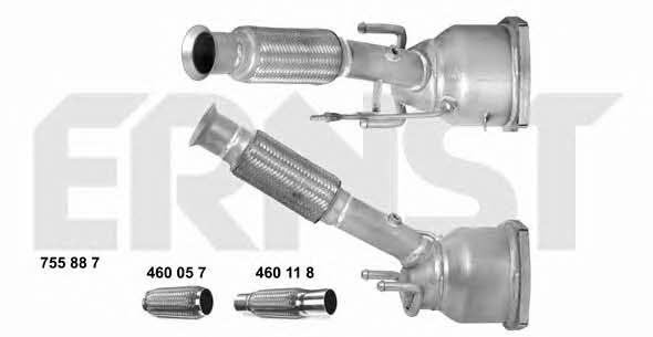 Ernst 755887 Catalytic Converter 755887: Buy near me in Poland at 2407.PL - Good price!