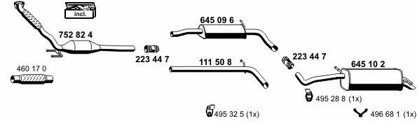 Ernst 190017 Exhaust system 190017: Buy near me in Poland at 2407.PL - Good price!