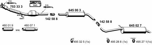 Ernst 190088 Exhaust system 190088: Buy near me in Poland at 2407.PL - Good price!