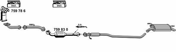 Ernst 200043 Exhaust system 200043: Buy near me in Poland at 2407.PL - Good price!
