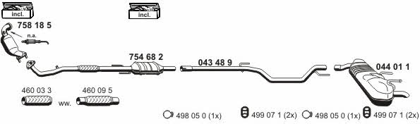 Ernst 050867 Exhaust system 050867: Buy near me in Poland at 2407.PL - Good price!