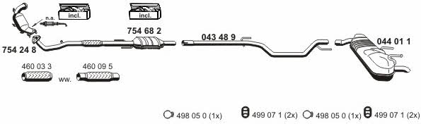 Ernst 050871 Exhaust system 050871: Buy near me in Poland at 2407.PL - Good price!