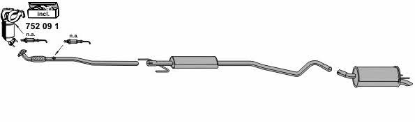 Ernst 050895 Exhaust system 050895: Buy near me in Poland at 2407.PL - Good price!
