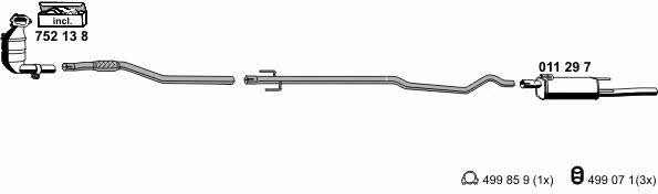 Ernst 050898 Exhaust system 050898: Buy near me in Poland at 2407.PL - Good price!