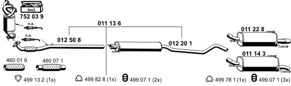  050910 Exhaust system 050910: Buy near me in Poland at 2407.PL - Good price!