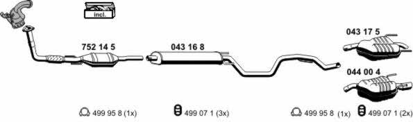 Ernst 050928 Exhaust system 050928: Buy near me in Poland at 2407.PL - Good price!
