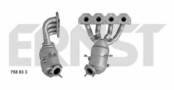 Ernst 758833 Catalytic Converter 758833: Buy near me in Poland at 2407.PL - Good price!
