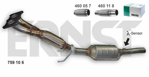 Ernst 759106 Catalytic Converter 759106: Buy near me at 2407.PL in Poland at an Affordable price!