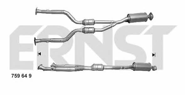 Ernst 759649 Catalytic Converter 759649: Buy near me in Poland at 2407.PL - Good price!