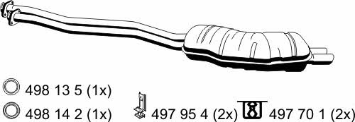 Ernst 283144 End Silencer 283144: Buy near me in Poland at 2407.PL - Good price!