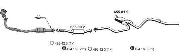 Ernst 300032 Exhaust system 300032: Buy near me in Poland at 2407.PL - Good price!