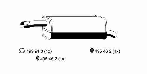 Ernst 313216 End Silencer 313216: Buy near me in Poland at 2407.PL - Good price!