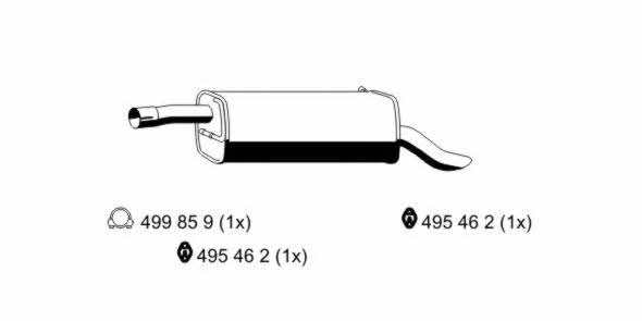 Ernst 313261 End Silencer 313261: Buy near me at 2407.PL in Poland at an Affordable price!