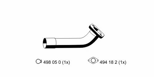 Ernst 314527 Exhaust pipe, repair 314527: Buy near me in Poland at 2407.PL - Good price!