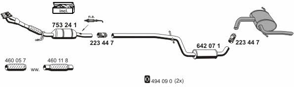  060265 Exhaust system 060265: Buy near me in Poland at 2407.PL - Good price!