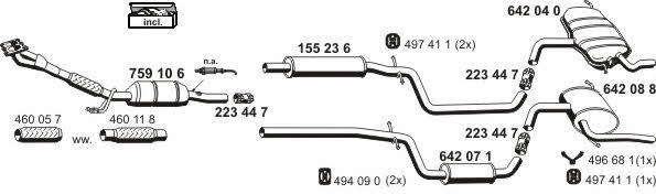  060299 Exhaust system 060299: Buy near me in Poland at 2407.PL - Good price!